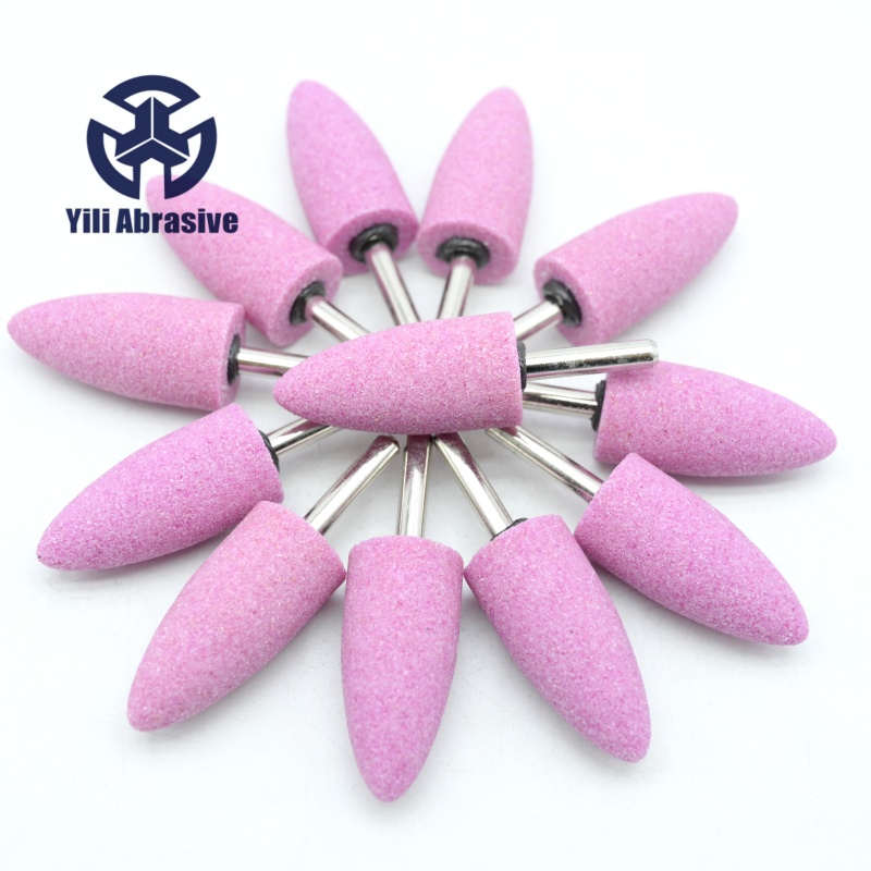 Puntas de cerámica Puntas montadas de aluminio rosa A11-23×50×6.0 PA46 Bullet