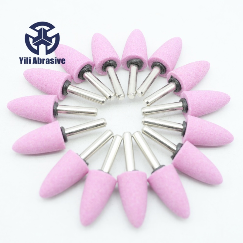 Puntas de cerámica Puntas montadas de aluminio rosa A12-19×32×6.0 PA60 Bullet