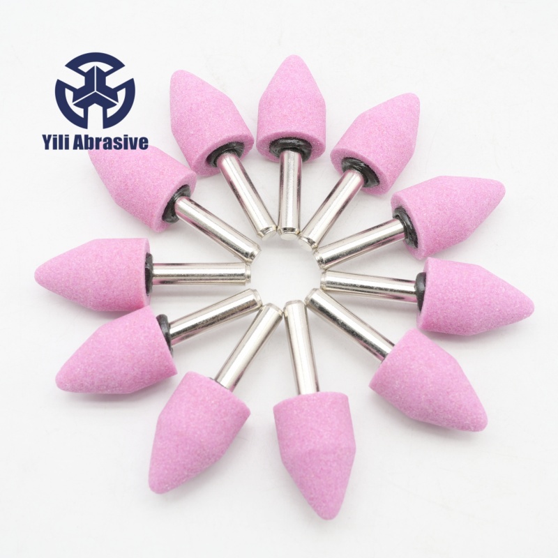 Puntas montadas de aluminio rosa A14-19×25×6.0 PA60 Piedra de pulido de cerámica